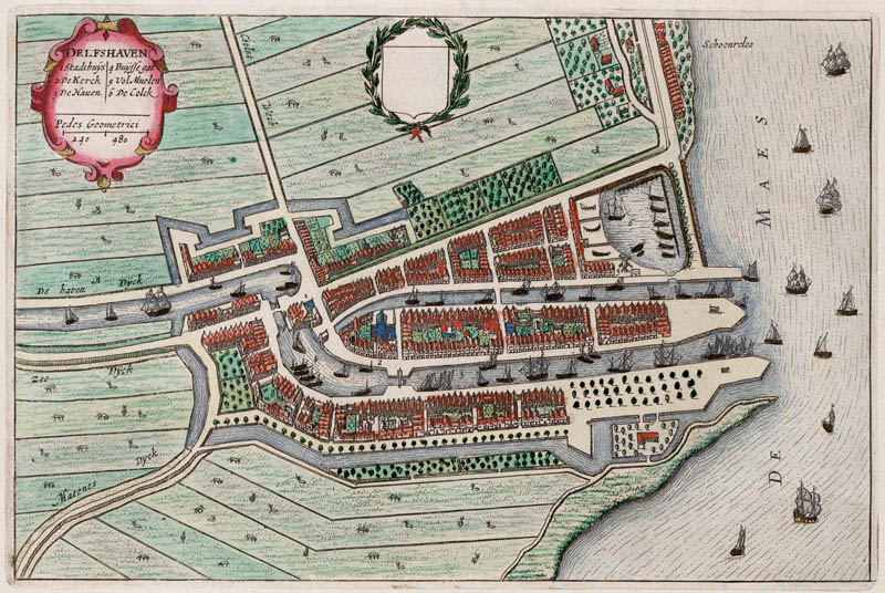 Delfshaven 1649 Blaeu